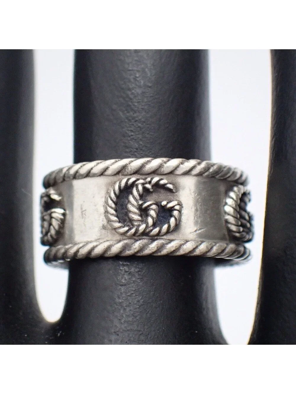 Gucci Double G Ring 925 Sterling Silver